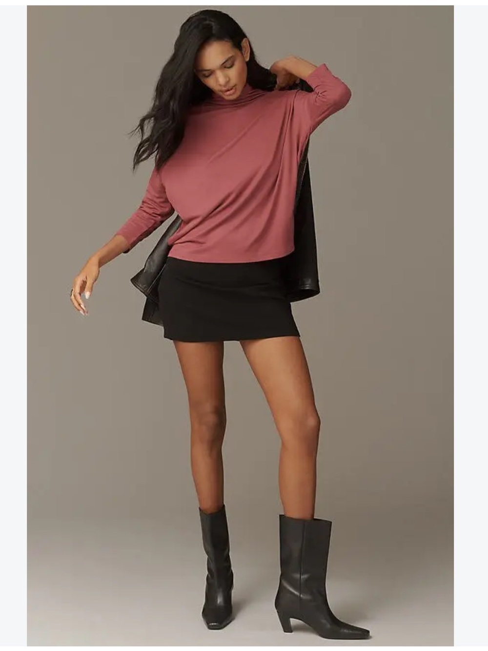 Anthropologie Mock Neck Top - Size XS - BNWT